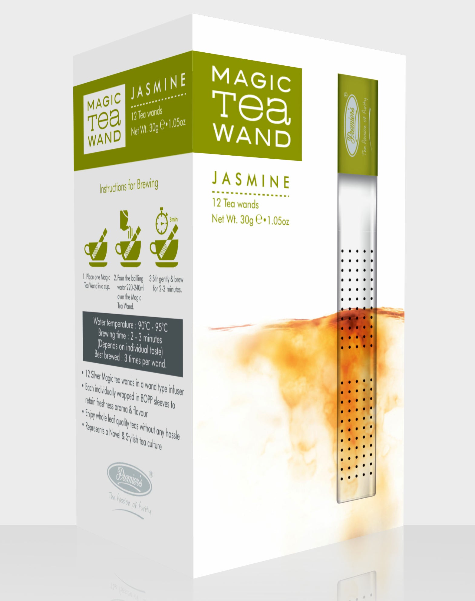Premier’s Jasmine Flavoured Darjeeling Silver Magic Tea Wands