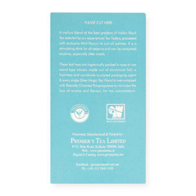 Premier’s Mint Silver Magic Tea Wands Pacakging
