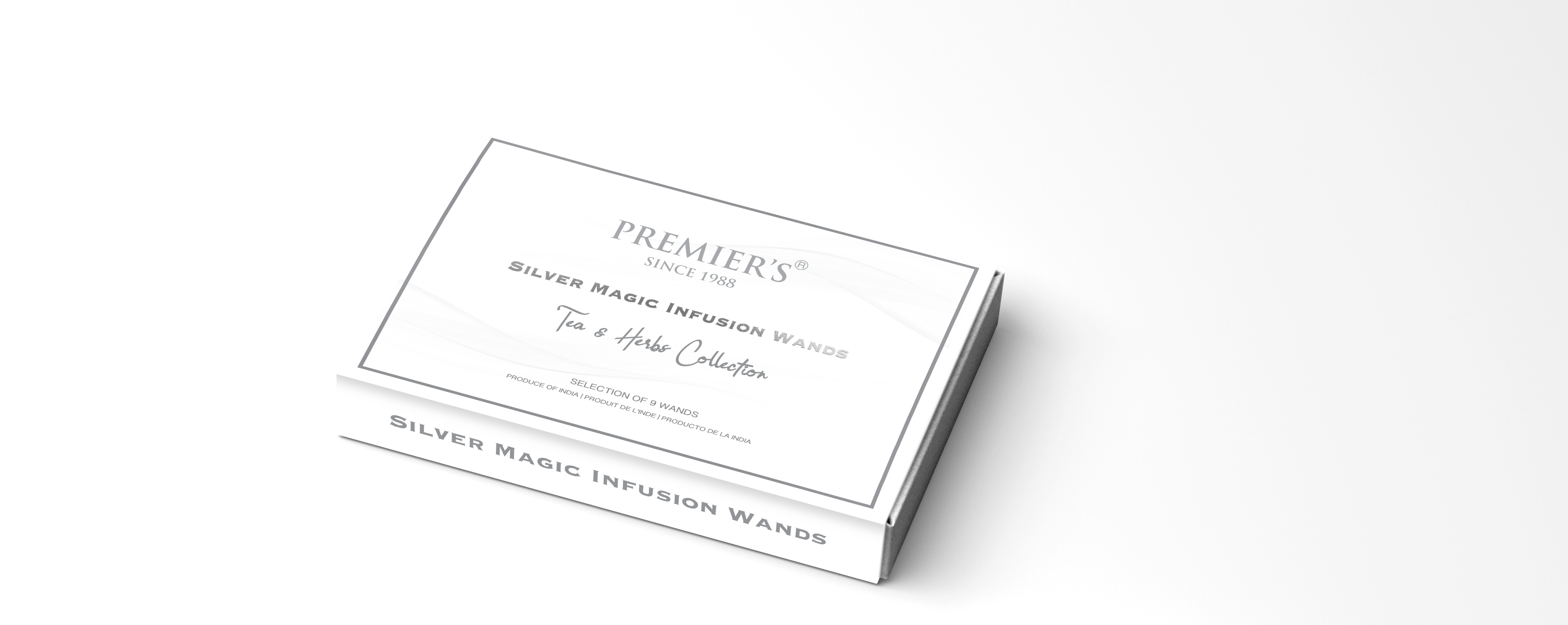 Premier’s White Box Gourmet Tea Assortment with 9 Exotic Blends