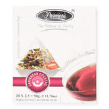 Premier's Caribbean Cocktail Herbal Infusion – Tropical Fruit and Hibiscus Blend in Biodegradable Pyramid Bags