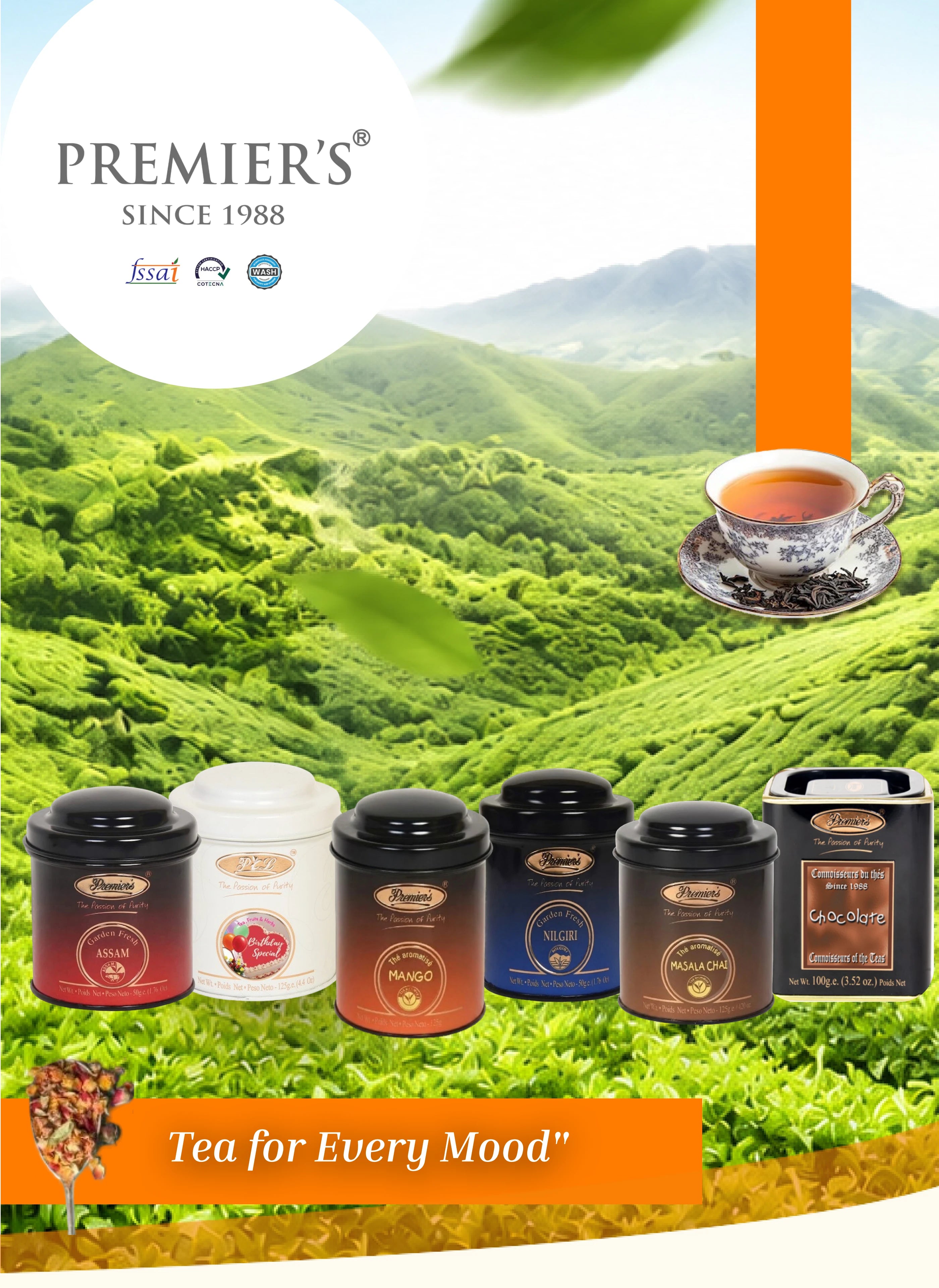 Premier's Tea Mobile Banner