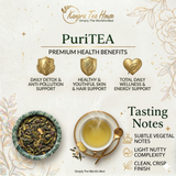 Kangra Tea House PuriTEA 100% Organic Handcrafted First Flush Green Tea - Pure Wellness for Metabolism, Immunity and Vitality