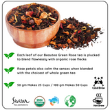 RADIANCE Rose Organic Darjeeling Green Tea - Refreshing & Aromatic Blend