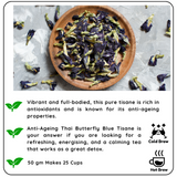 REVVS UP METABOLISM Butterfly Blue Tisane - A Vibrant Herbal Tea to Boost Metabolism