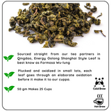 REVVS UP METABOLISM Oolong Shanghai Leaf Tea - Boost Metabolism Naturally & Stay Relaxed