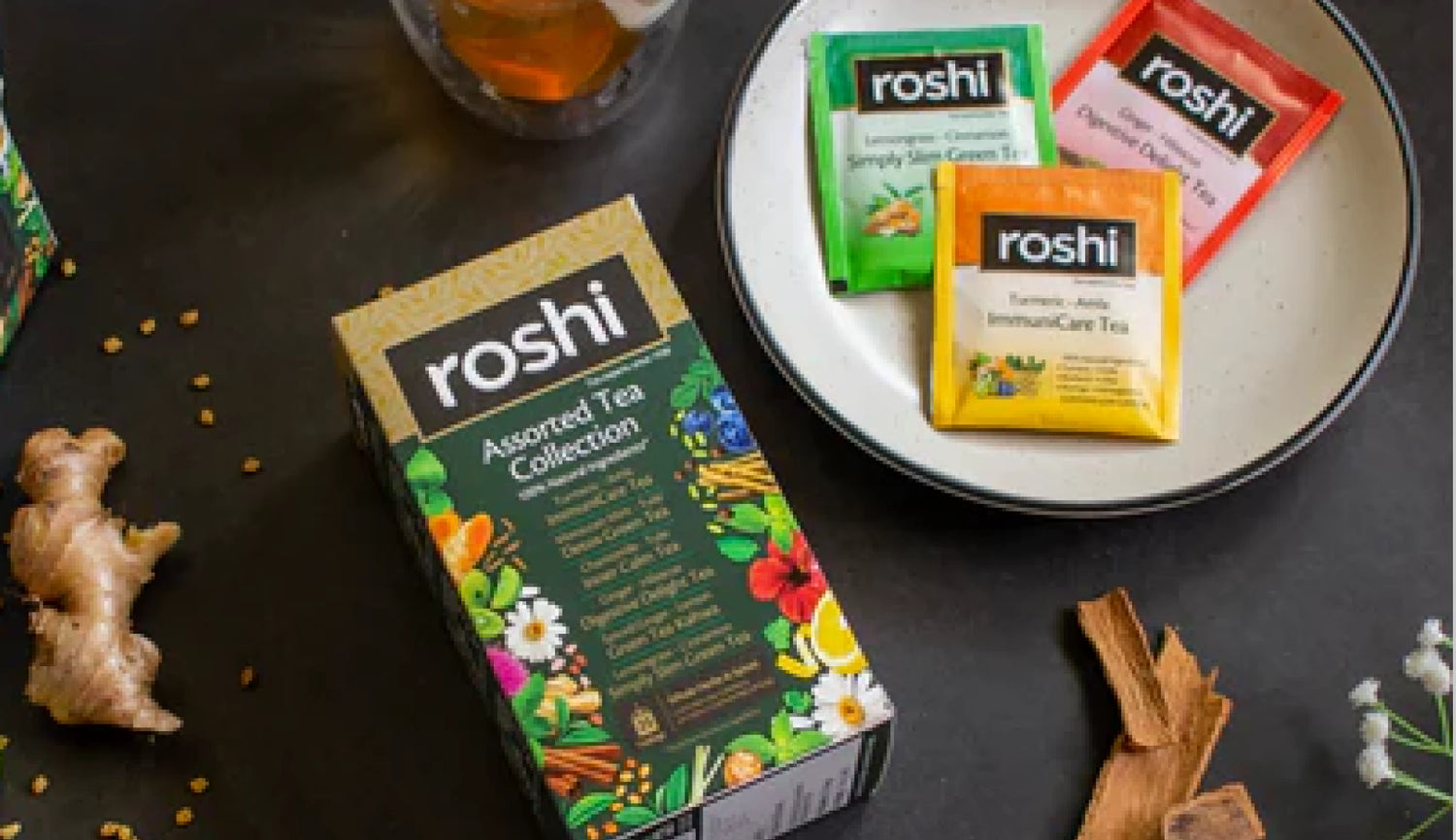 Roshi Assorted Tea Collection Box
