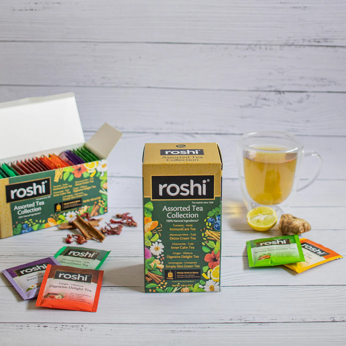 Roshi Assorted Wellness Tea Pack