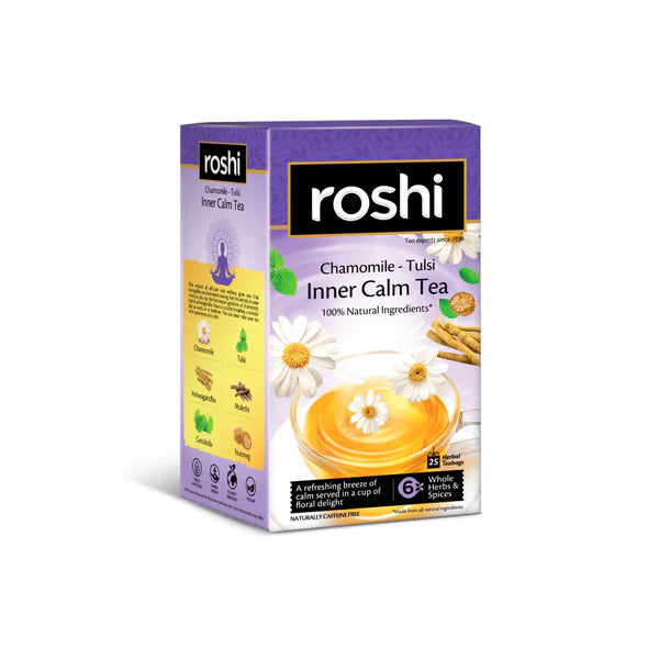 Roshi Chamomile Tulsi Inner Calm Tea Box
