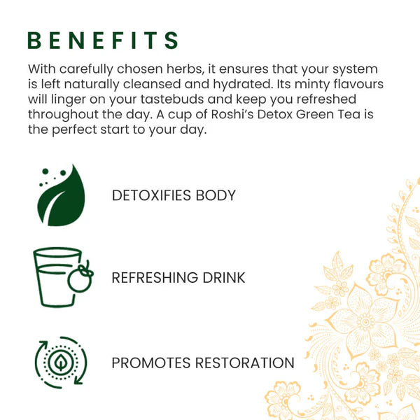 Roshi Detox Green Tea Benefits