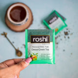 Roshi Moroccan Mint Tulsi Detox Green Tea Pack