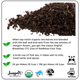 STRESS BUSTER English Breakfast Assam Black Tea - Relax, Energize & Improve Mood