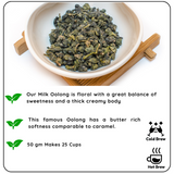 STRESS BUSTER Organic Milk Oolong Leaf Tea - A Soothing Brew for Energy & Relaxation