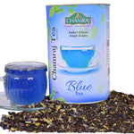 Chamraj Blue Tea Can with Tea Leaves