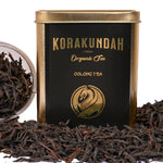 Korakundah Organic Oolong Tea Canister with Loose Tea Leaves