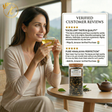 Kangra Tea House SereniTEA 100% Organic First Flush Chamomile Mint Rose Green Tea in Hand Sewn Chemical-Free Cotton Potlis -Restorative Sleep, Menstrual Comfort and Strong Immunity