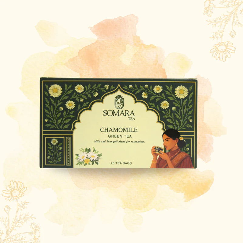 Somara Tea Chamomile Green Tea Box