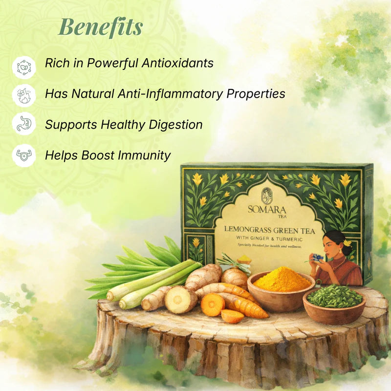 Somara Tea Lemongrass Green Tea Benefits
