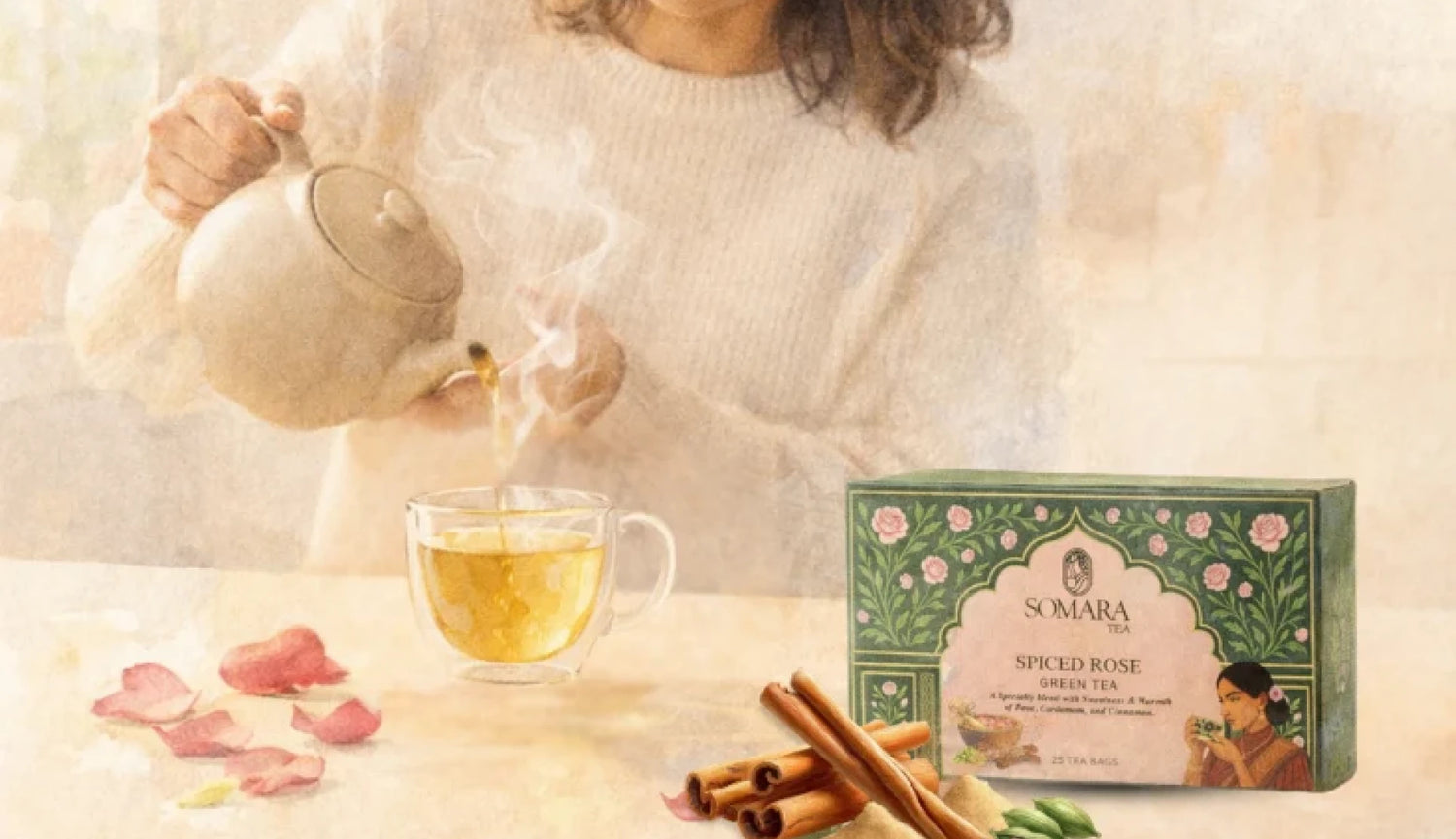 Somara Tea Spiced Rose Green Tea