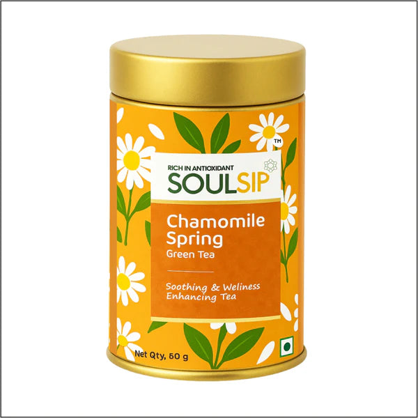 Soulsip Chamomile Spring Green Tea with Marigold- Floral Infusion