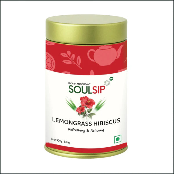 Soulsip Lemongrass Hibiscus Refreshing & Relaxing Herbal Infusion