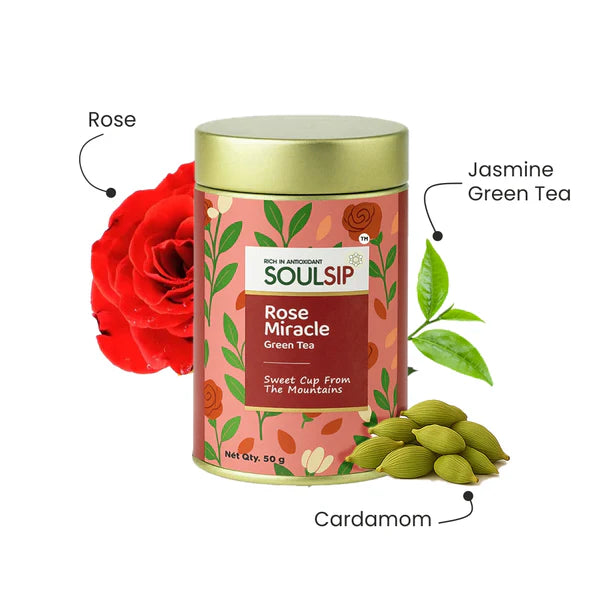 Soulsip Rose Miracle Green Tea