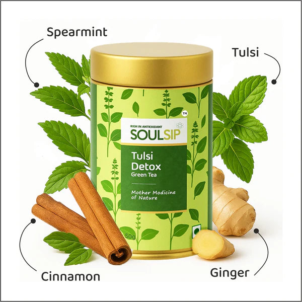 Soulsip Tulsi Detox Green Tea
