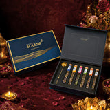 Soulsip Tea Terraces Collection – 6 Elegant Glass Tubes of Signature Tea Blends with a Brass Infuser