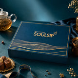 Soulsip Tea Terraces Collection – 6 Elegant Glass Tubes of Signature Tea Blends with a Brass Infuser