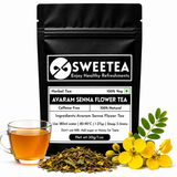 Sweetea Avaram Senna Flower Infusion - Distinctive South Indian Golden Bloom Blend- Pack of 2