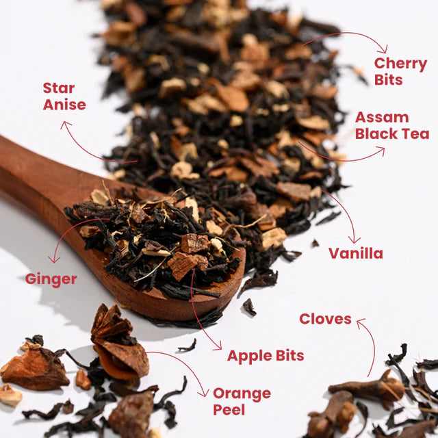 Tea Trunk Apple Spice Assam Black Tea with Orange Peel and Warming Spices