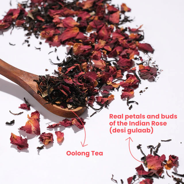 Tea Trunk Rose Darjeeling Oolong Tea Leaves