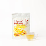 Tea Melange A Cup of Wellness Green Tea with Turmeric, Ashwagandha and Warming Spices – Nourishing Golden Wellness Blend - Tea Bags