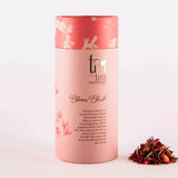 Tea Melange Bloom Blush Exquisite Infusion of Darjeeling Silver Needle White Tea, Hibiscus and Rose - For Moments of Indulgence - Tea Bags