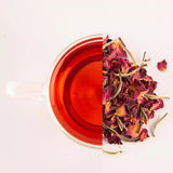 Tea Melange Bloom Blush Exquisite Infusion of Darjeeling Silver Needle White Tea, Hibiscus and Rose - For Moments of Indulgence - Tea Bags