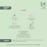 Tea Melange Dew  - Velvety Delicate Blend of Green Tea, Jasmine, Chamomile, Herbs and Spices - Euphoric Tea Experience - Tea Bags