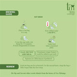 Tea Melange Green Sparkles Tea with Floral and Vegetal Notes for Refreshing and Invigorating Experience - Tea Bags