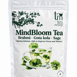 Tea Melange Mind Bloom Green Tea with Brahmi, Gotu Kola and Sage for Focus and Memory - Tea Bags