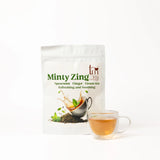 Tea Melange Minty Zing Crisp and Refreshing Green Tea with Ginger and Licorice – Tea Bags