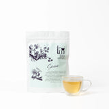 Tea Melange Serene Artisanal Green Tea Blend with Lemongrass, Ginger and Cinnamon with Lemon and Ginger Notes - Tea Bags