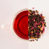 Tea Melange Tranquility Green Tea with Hibiscus, Rose and Rooibos – A Calming Floral & Spice Blend - Tea Bags