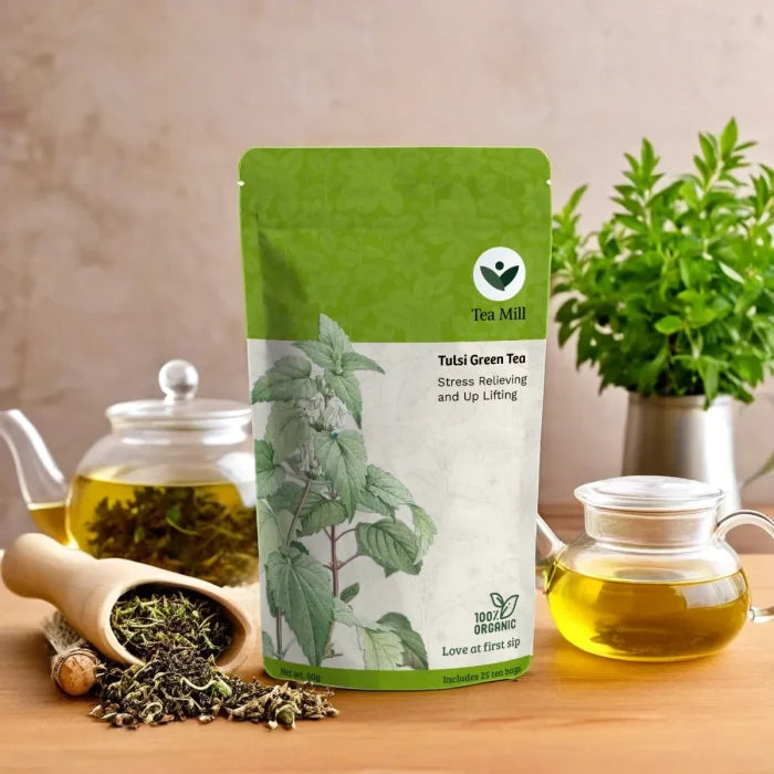 Tea Mill Organic Tulsi Green Tea