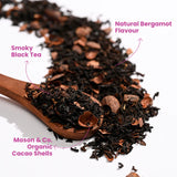 Tea Trunk Chocolate Earl Grey Assam Black Tea with Organic Cacao and Bergamot for Stress Relief and Immunity