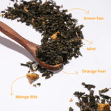 Tea Trunk Mango Mint Darjeeling Green Tea for Tropical Fruity Refreshment