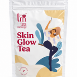 Tea Melange Skin Glow Handcrafted Floral and Herbal Silver Needle White Tea Blend for Natural Blush- Tea Bags