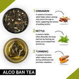 Teacurry Alco Ban Herbal Infusion with Clove & Peppermint for Alcohol-Free Lifestyle Support - Pyramid Bags