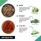 Teacurry Anti Bald Herbal Infusion with Amalaki, Rosemary & Nettle for Hair & Scalp Care - Pyramid Bags