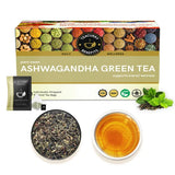 Teacurry Ashwagandha Green Tea for Stress, Digestion & Everyday Wellness - Pyramid Tea Bags