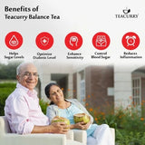Teacurry Balance Green Tea - Warming Blend for Healthy Sugar Balance with Gurmar, Cinnamon & Traditional Herbs - Pyramid Tea Bags