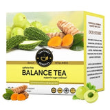 Teacurry Balance Green Tea - Warming Blend for Healthy Sugar Balance with Gurmar, Cinnamon & Traditional Herbs - Pyramid Tea Bags