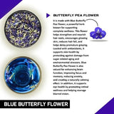 Teacurry Blue Butterfly Pea Infusion for Skin, Hair and Everyday Wellness - Pyramid Bags